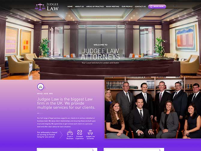 Judge Law Website Designed By Amarta Dey